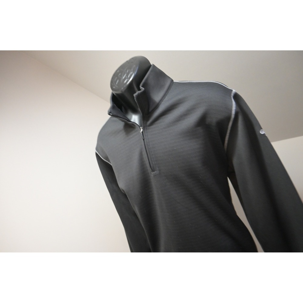 Adidas Golf‎ 1/4 Zip Fleece Jacket Men XL Black Climalite Pullover Excellent
